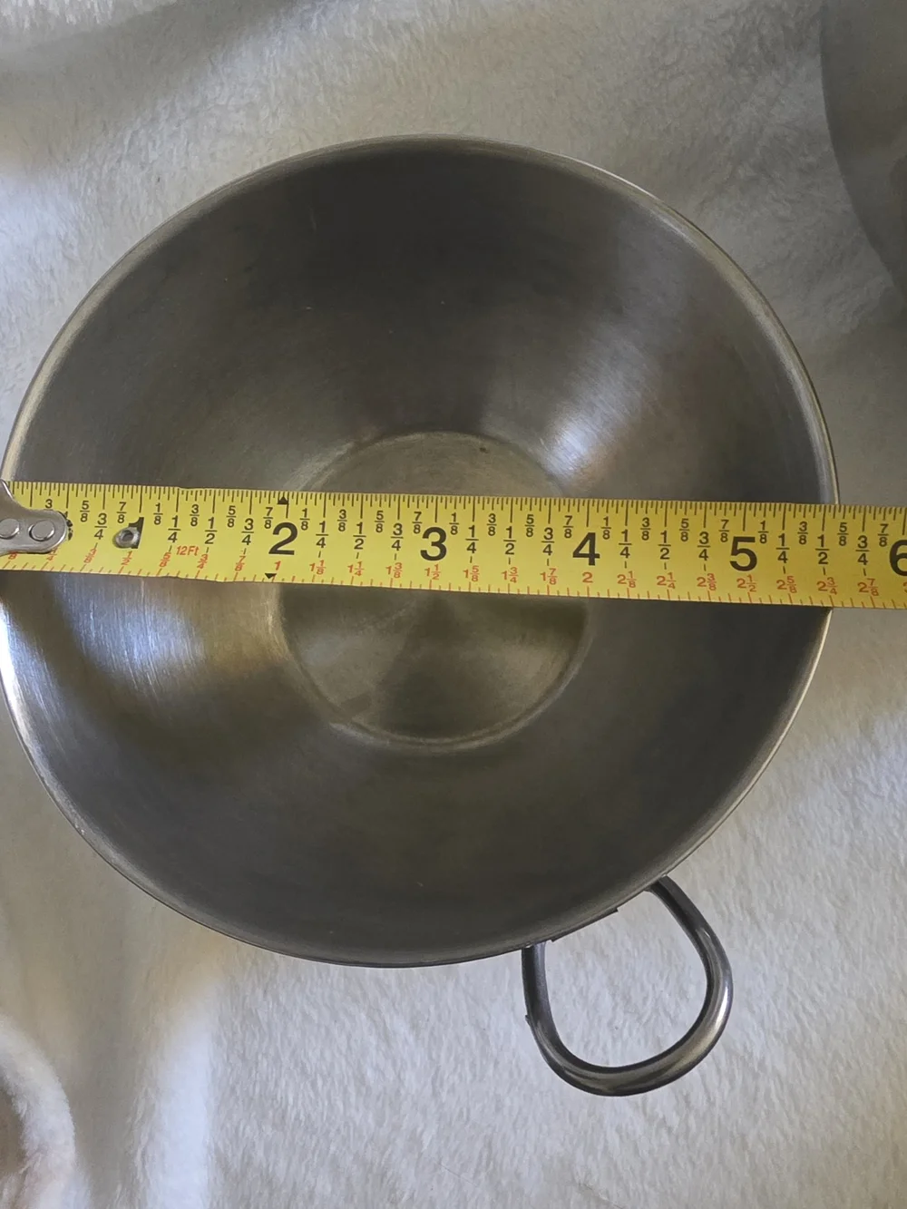 Vintage Farberware Stainless Steel Nesting Mixing Bowls Set of 2 D-Ring Handles